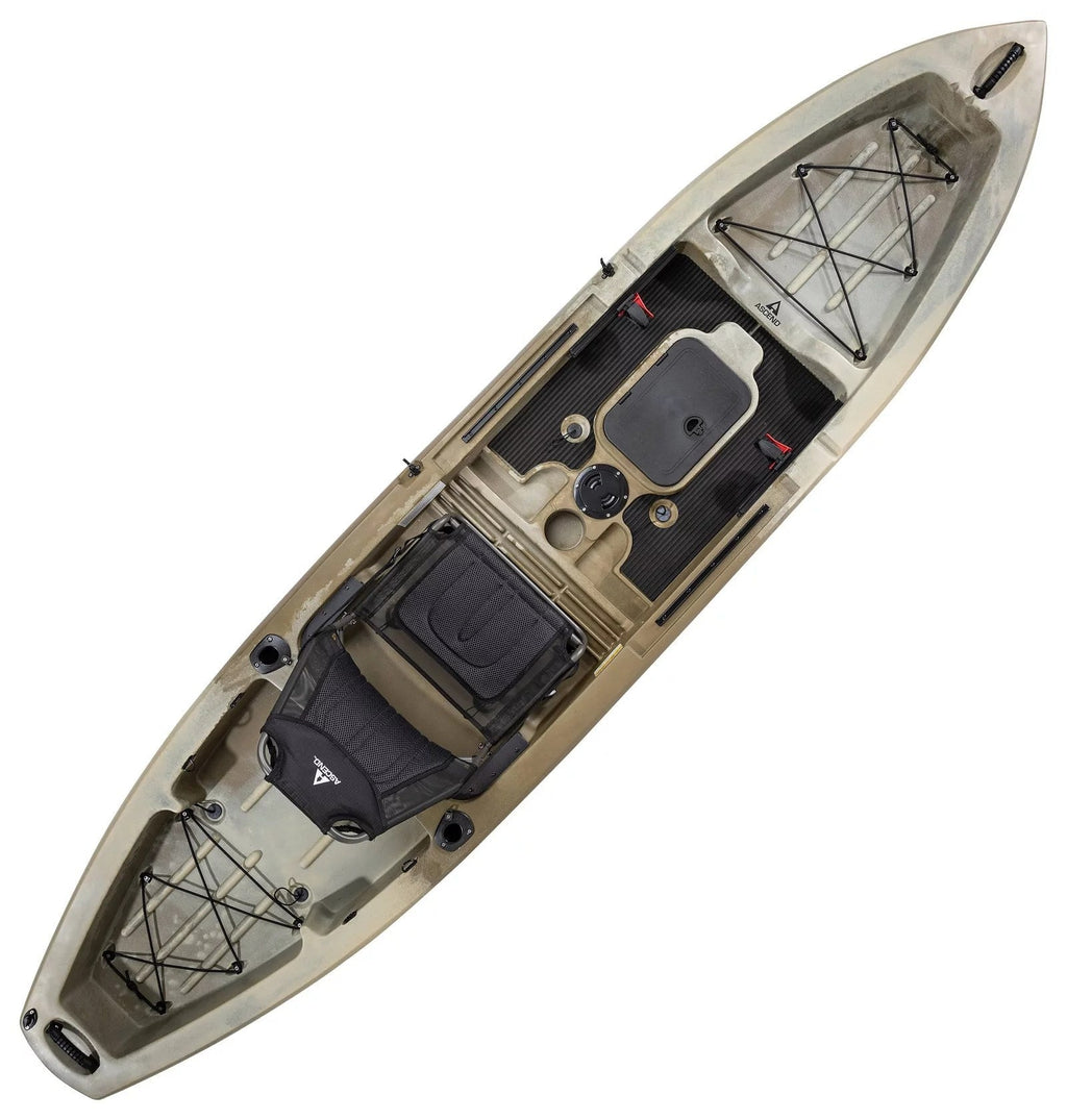 Ascend 12T Sit-On-Top Kayak - Stable Recreational Fishing Kayak - Geartrailusa