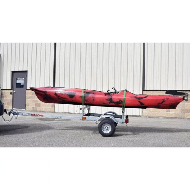 EcoLight Single Kayak Trailer - Lightweight Tow-Behind Kayak Transport - Geartrailusa