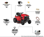Craftsman T100 11.5 HP Gas Riding Lawn Mower - 30-Inch Cutting Deck - geartrailusa-Riding Lawn Mowers-GeartrailUSA