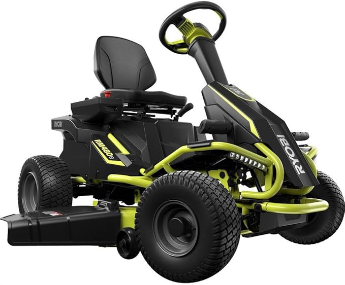 Ryobi 38-Inch Battery-Powered Back Engine Riding Lawn Mower - geartrailusa-Riding Lawn Mowers-GeartrailUSA